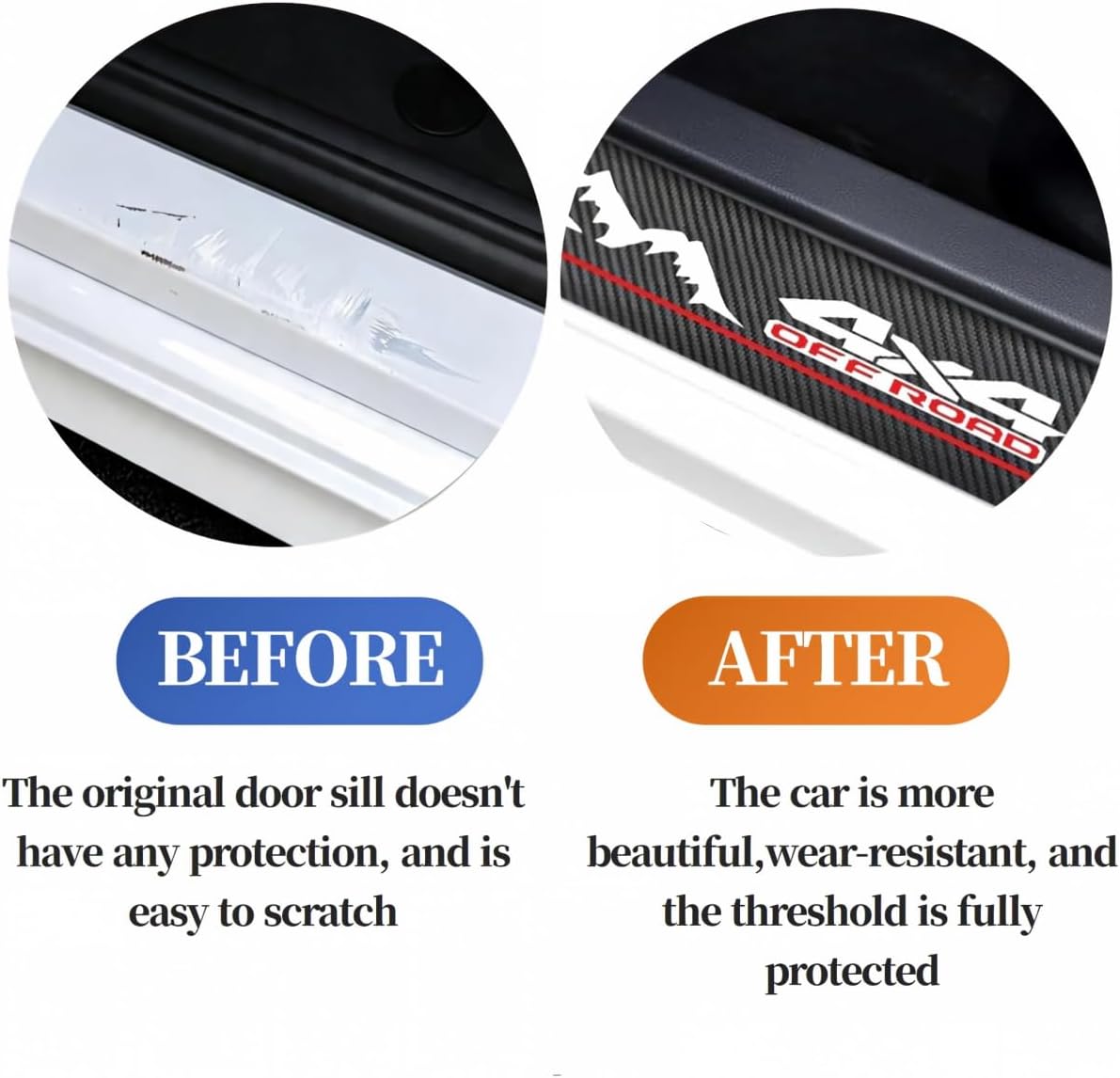 4PCS Car Door Edge Guards, Scratch Protector for All Vehicles