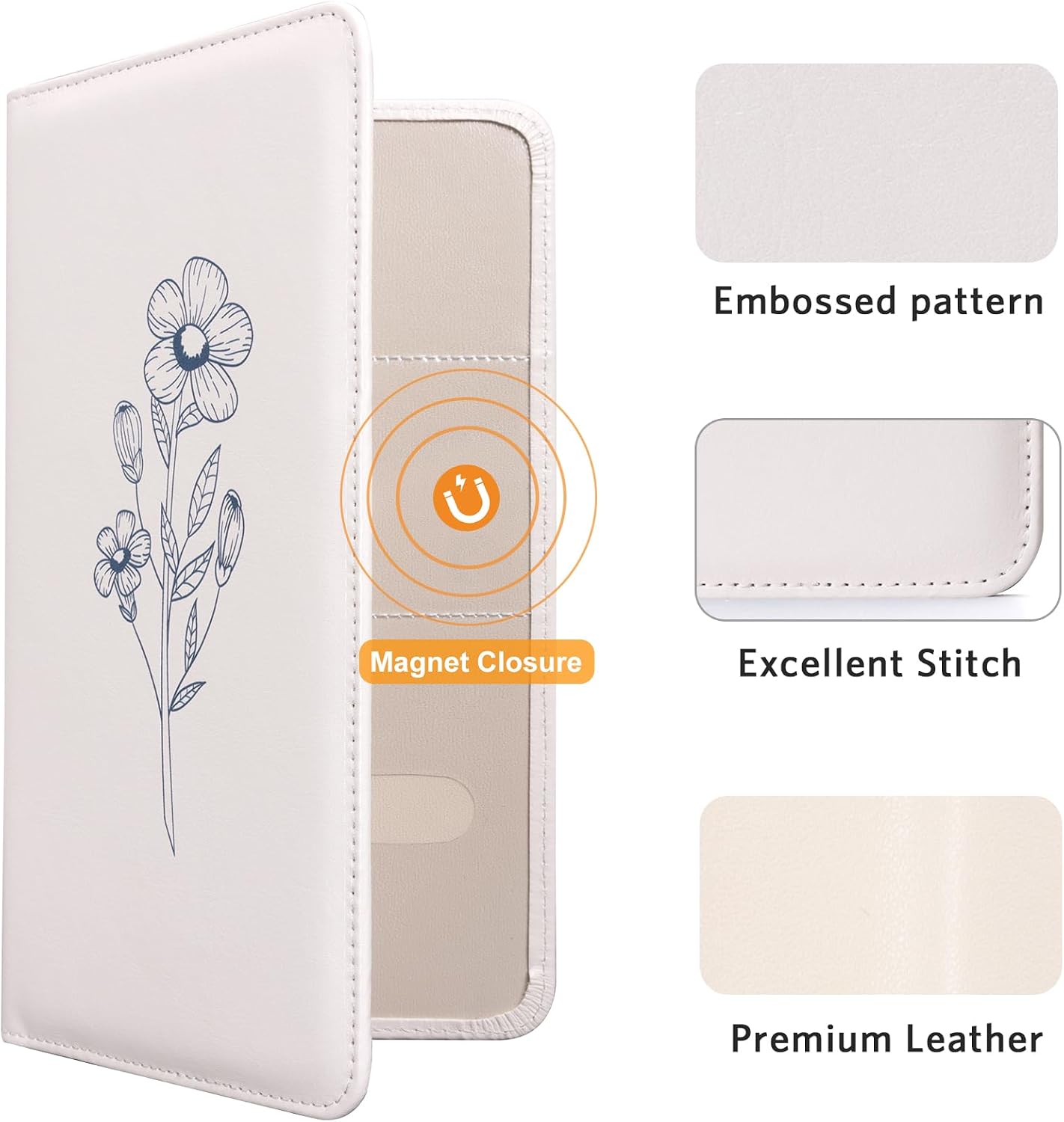 CoBak Car Registration and Insurance Holder | Vehicle Glove Box Organizer, Auto Truck Compartment Document Case with Magnetic Closure for Insurance & Driver License
