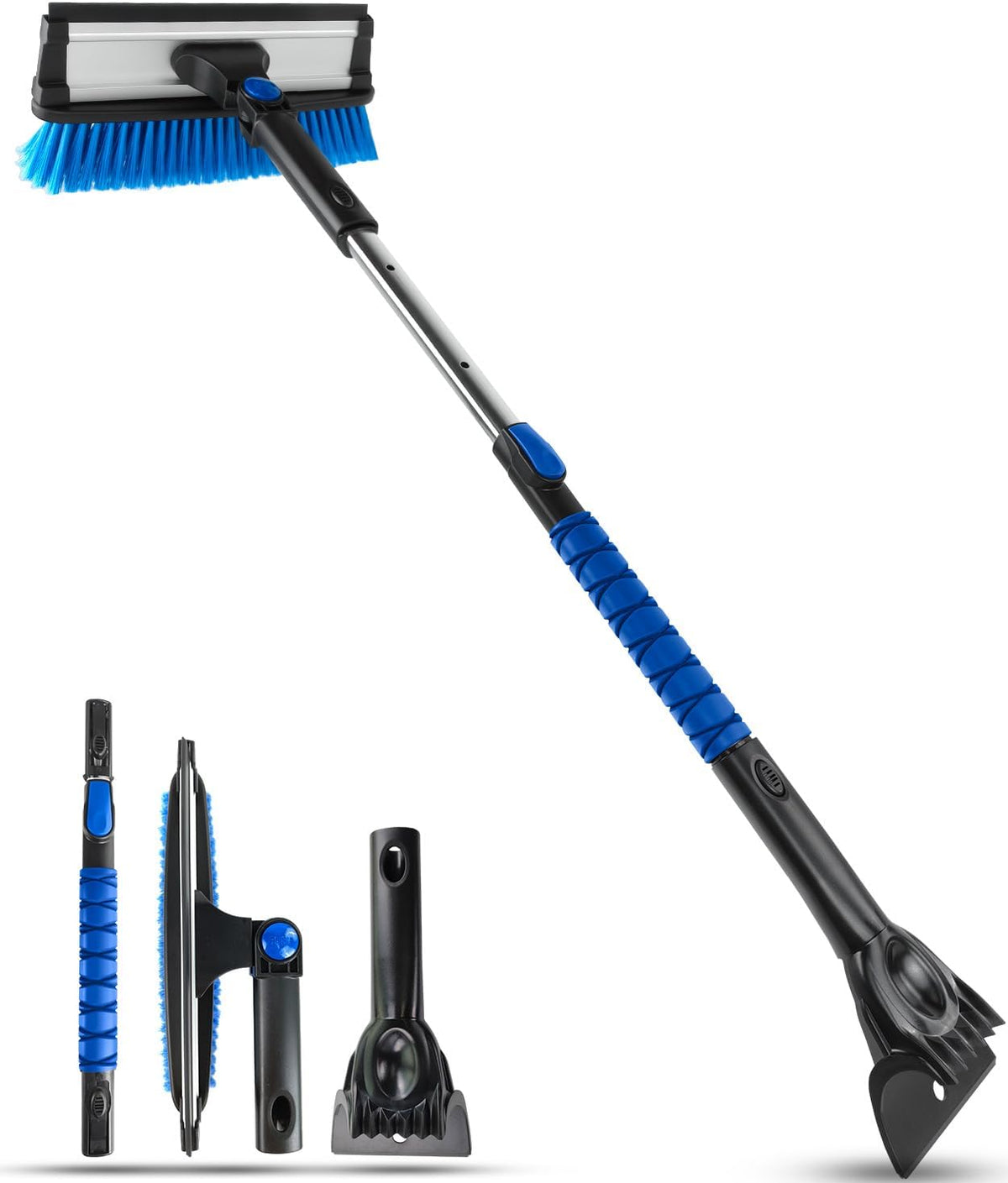 39.5" Snow Brush with Ice Scraper & Squeegee for Car Windshield
