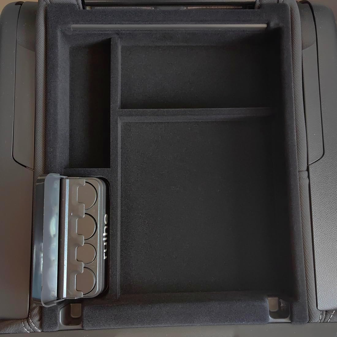 ruihe Black Flocking Center Console and Armrest Organizer Fit for Chevy Silverado & GMC Sierra1500/2500/3500 2019 2020 2021 2022 2023 2024 2025