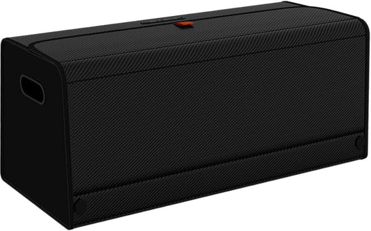 GMQ Car Trunk Organizer for SUV,Car Organizers and Storage with Collapsible Storage, Magnetic Lid Large Capacity for SUV, Truck, MPV (Carbon Black, XXL-29.5×13×12.5 IN)