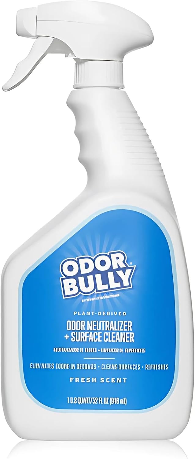 Whip-It Odor Bully Instant Odor Neutralizer Spray - Stain Remover and Odor Eliminator for Home and Car in One - 32oz