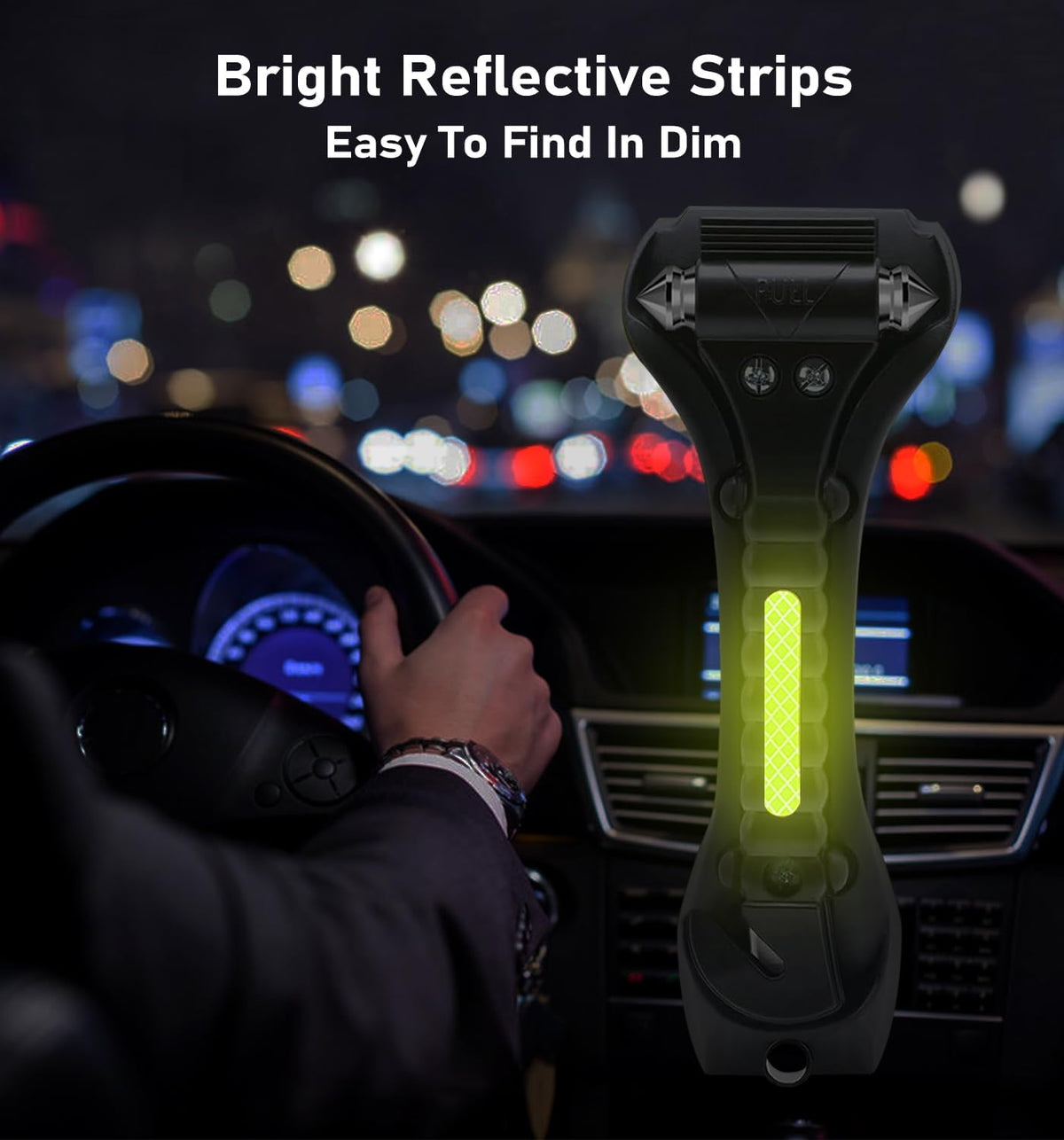 Car Window Glass Breaker SeatBelt Cutter Emergency Escape Hammer
