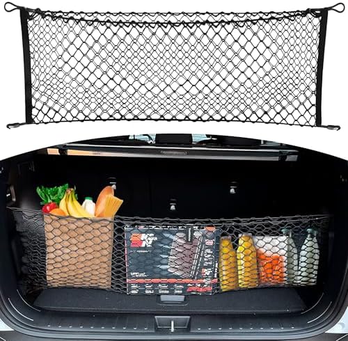 Envelope Style Automotive Trunk Mesh Cargo Net for Hyundai Tucson Se Sel 2022-2026 - Premium Trunk Organizer and Storage - Luggage Net for Crossover - Best Car Organizer for Hyundai Tucson