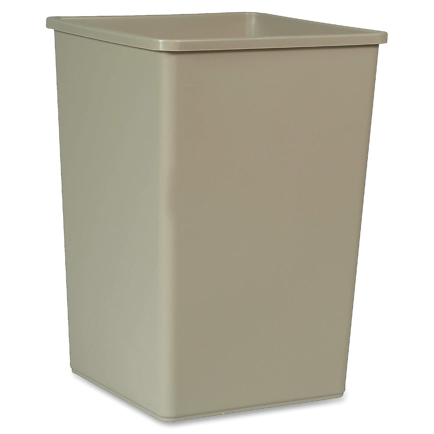 Rubbermaid Commercial Products Untouchable 35 Gal Square Container Gray for Offices/Mailrooms/Classrooms/Areas of High Waste Generation