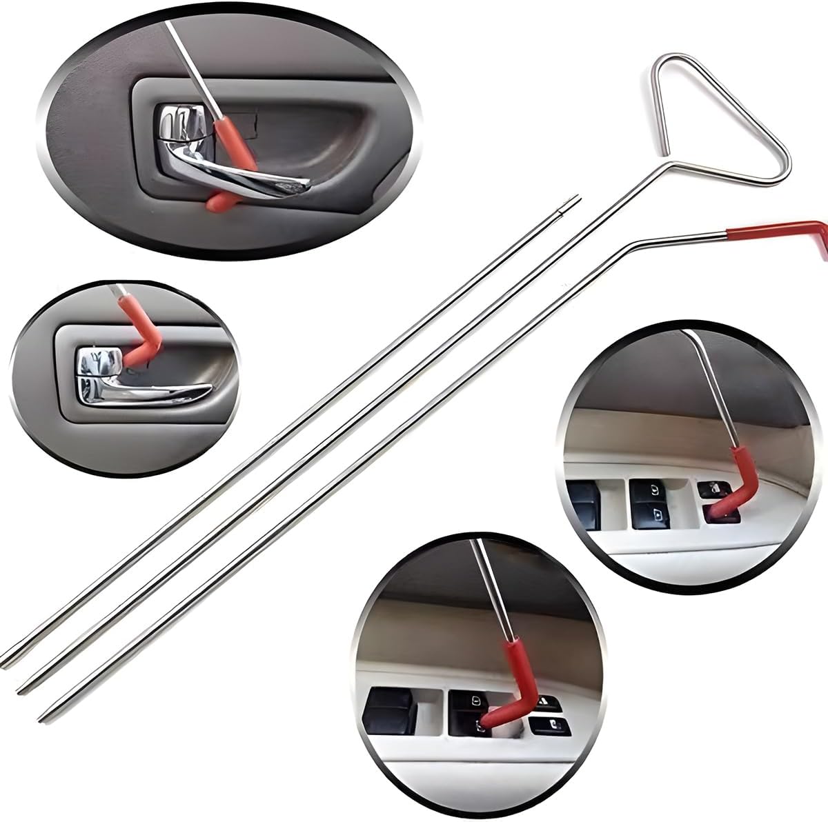 4 Pack 63 Inch Adjustable Emergency Car Long Reach Tool Kit