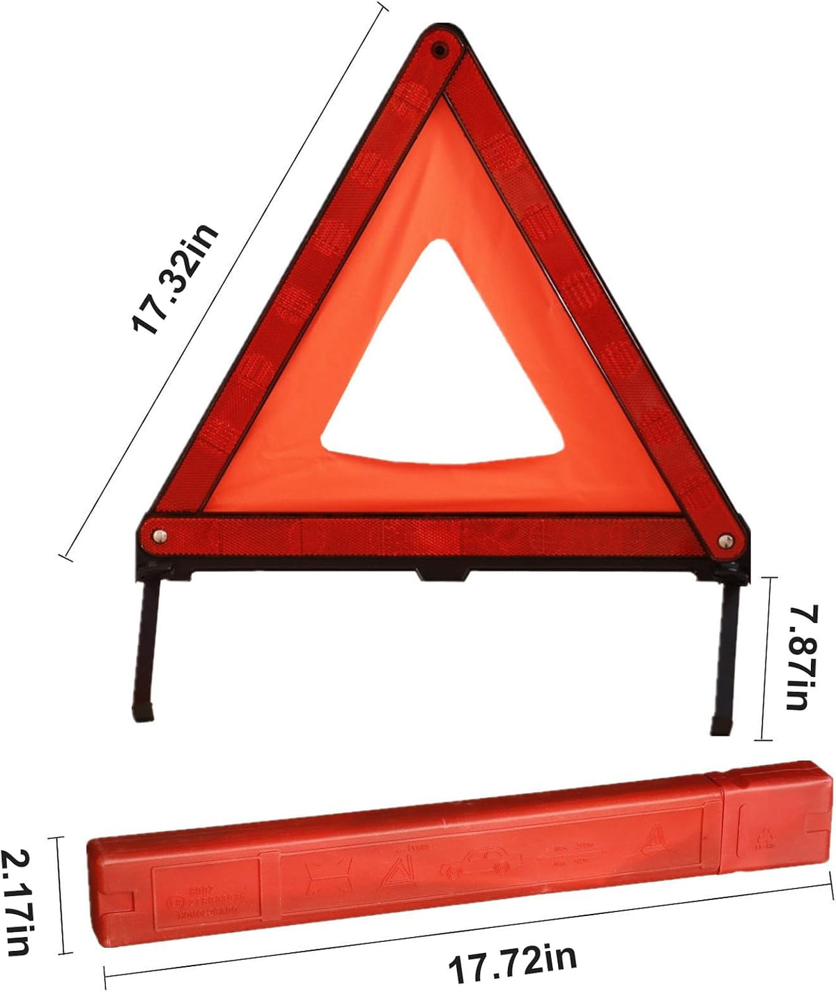 KAFEEK Reflective Warning Triangle for Vehicles, 3-Pack