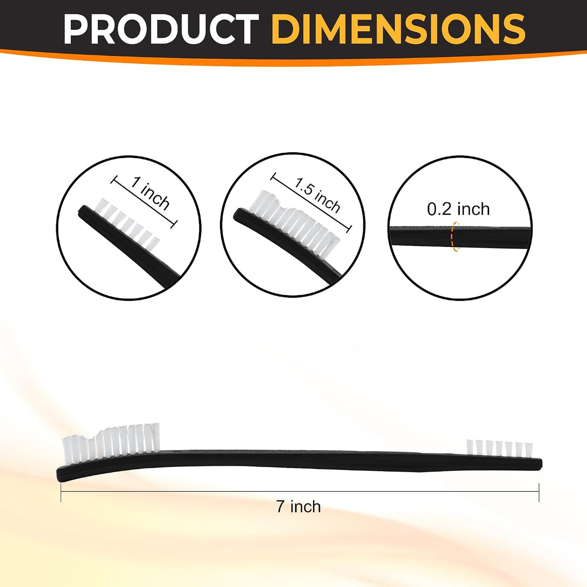 Nanoskin Detail Brushes for Automotive Cleaning, 6-Pack