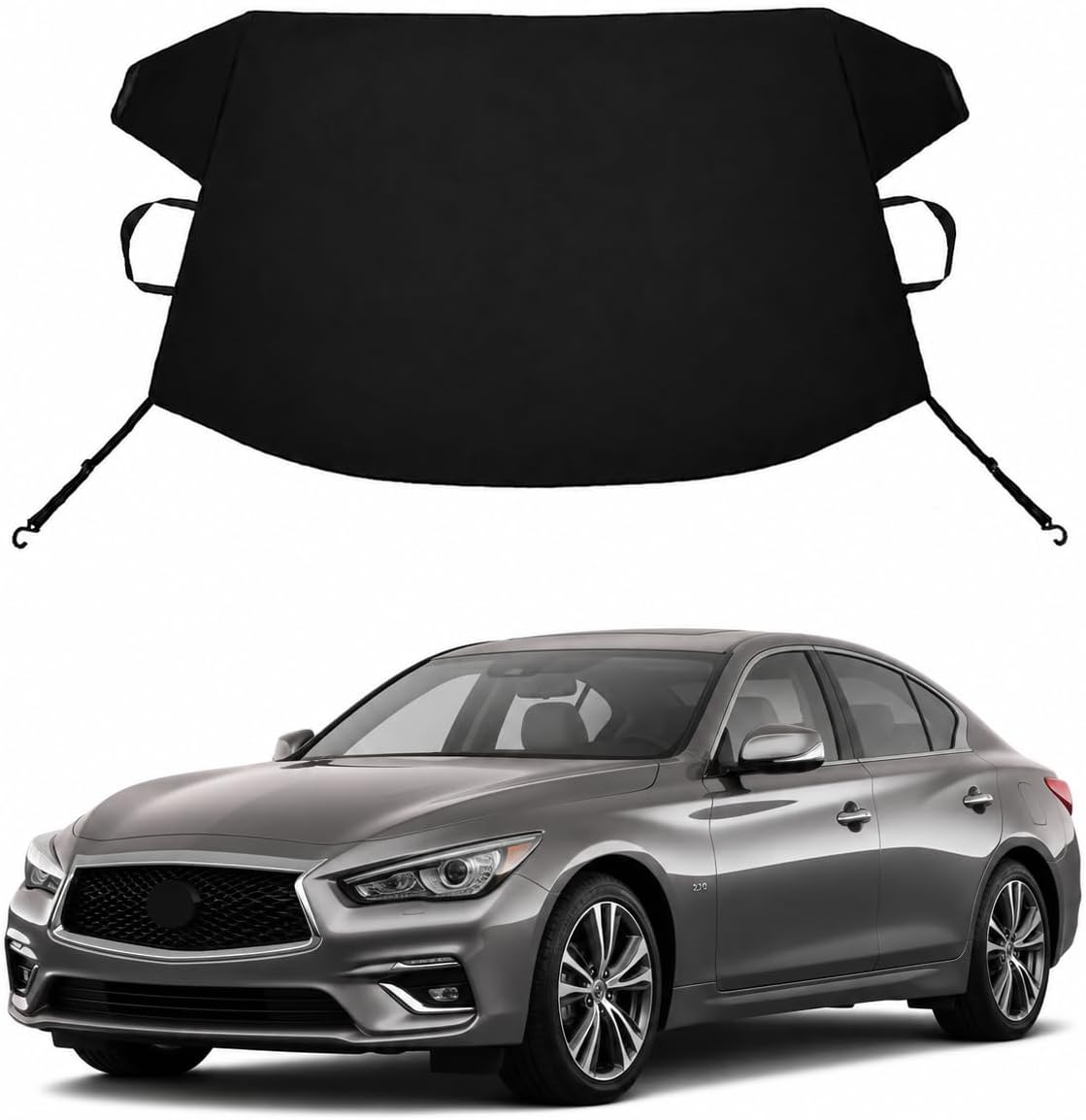 XT4/5/6 XTS XTR SRX Escalade CT4 CT6 CTS ATS Custom Windshield Cover for Ice and Snow for Cadill-ac Windshield Snow Cover 600D Shade Blocks Winter Frost Hail Protector Car Accessories