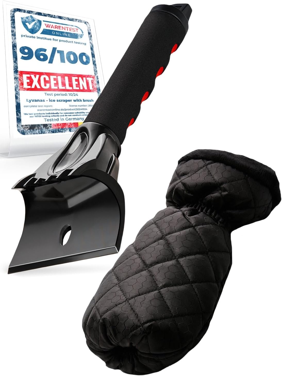 Car Ice Scraper for Car Windshield with Glove - Warm and Dry Hands