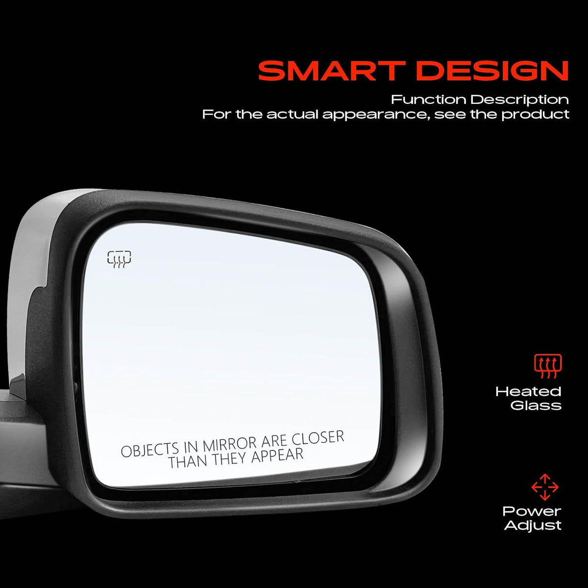 A-Premium Passenger Side Power Door Mirror Compatible with Dodge