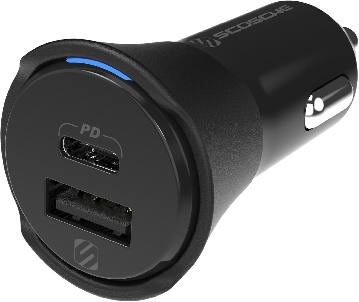 Scosche PowerVolt Power Delivery 32W Dual Port USB-C Car Charger Adapter