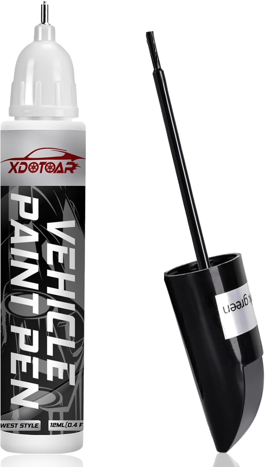 White Car Paint Touch Up Pen, Color Accurate Touch Up Paint for Cars, Professional Automotive Scratch Repair, Lasting Auto Scratch Remover, Fast Dry, Easy to Use, Safe and Washable, Versatile Use