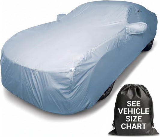 iCarCover 15-Layer Premium Car Cover Waterproof All Weather, Automobiles Outdoor UV Protection Full Exterior Cover, Size C10 (See Size Chart)