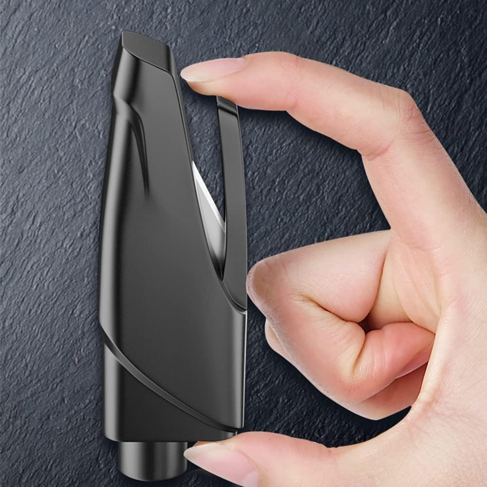 Hammer Window Breaker w/Sharp Carbonized Hammer Heads Hidden Shape Blade Seatbelt Cutter Lightweight Portable w/Chain Yellow