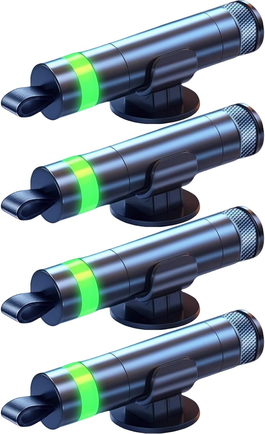 4Pcs Car Escape Tool and Seatbelt Cutter, With Glow-In-The-Dark Function