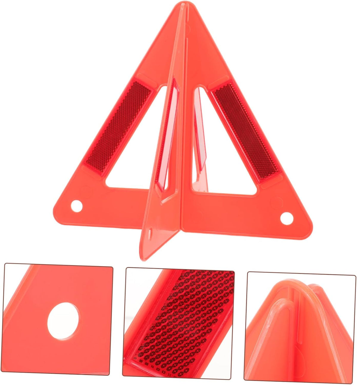 Alipis 1Set Reflective Emergency Triangles Roadside Car Safety Warning Tool for Breakdown Assistance Lightweight Durable Design for Trailers and Maintenance Vehicles