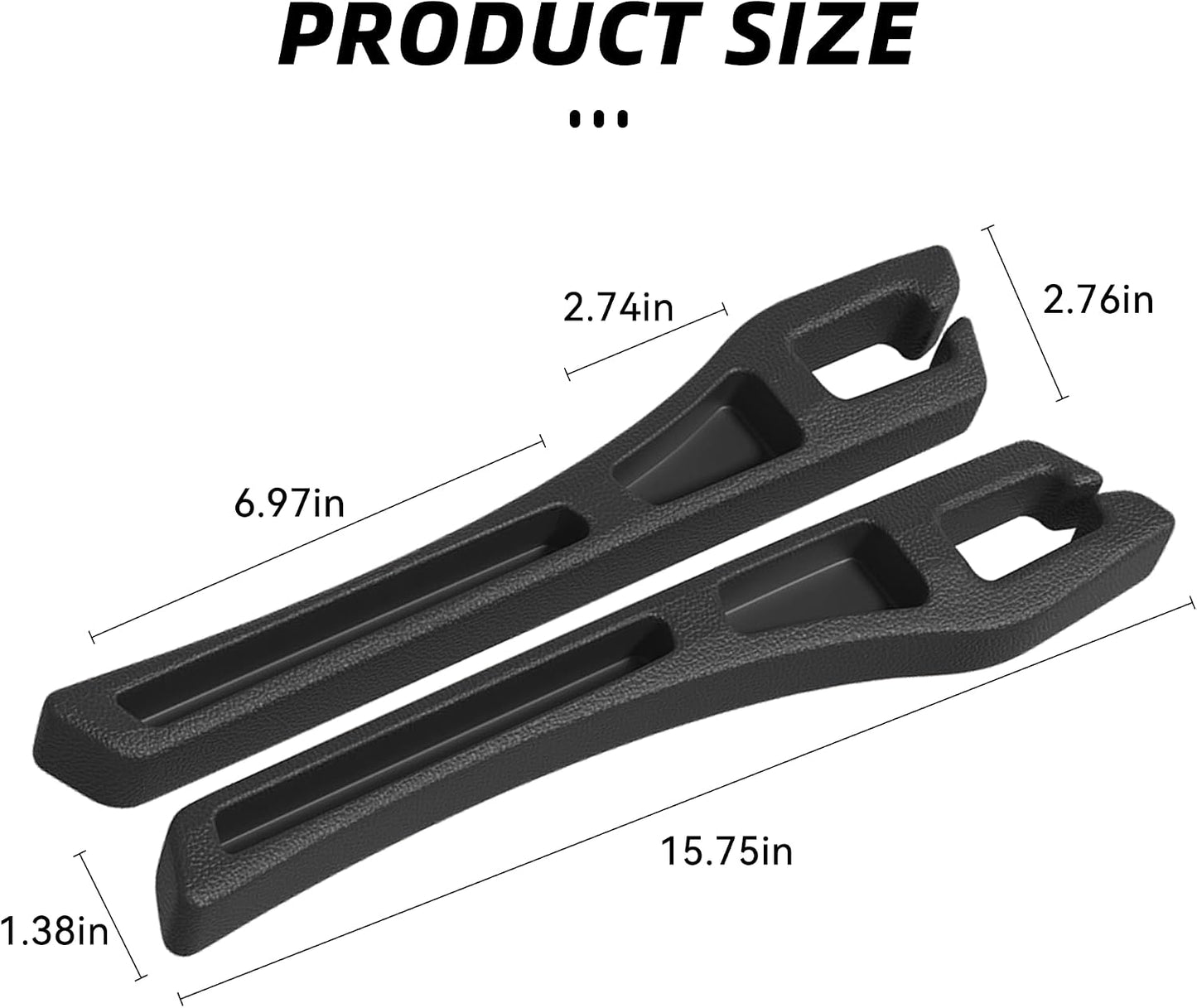 2PCS Car Seat Gap Filler Organizer,Multifunctional Car Gap Filler Organizer Storages Function ,Universal Console Catcher Between Seats Cars Interior Accessories (Balck)