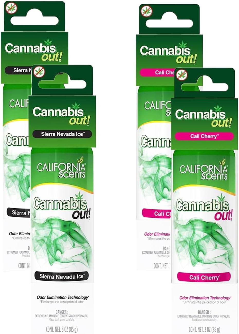 California Scents Spillproof Organic Air Freshener, Newport New Car, 1.5 Ounce Canister (Pack of 4)