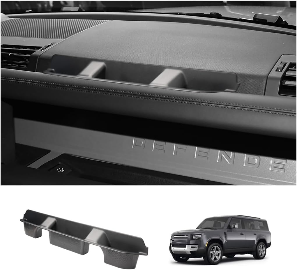 LUWU 2025 Defender Passenger Side Box Compatible with 2020 2021 2022 2023 2024 2025 Land Rover Defender Accessories Door Side Box Center Console Organizer Armrest Console Organizer Insert Tray