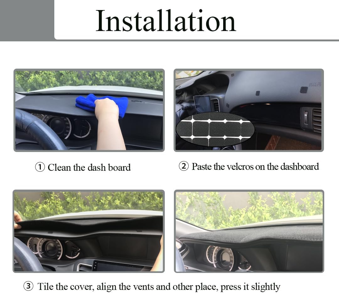 Dash Cover Mat Custom Fit for Pontiac Grand AM (Black) K208