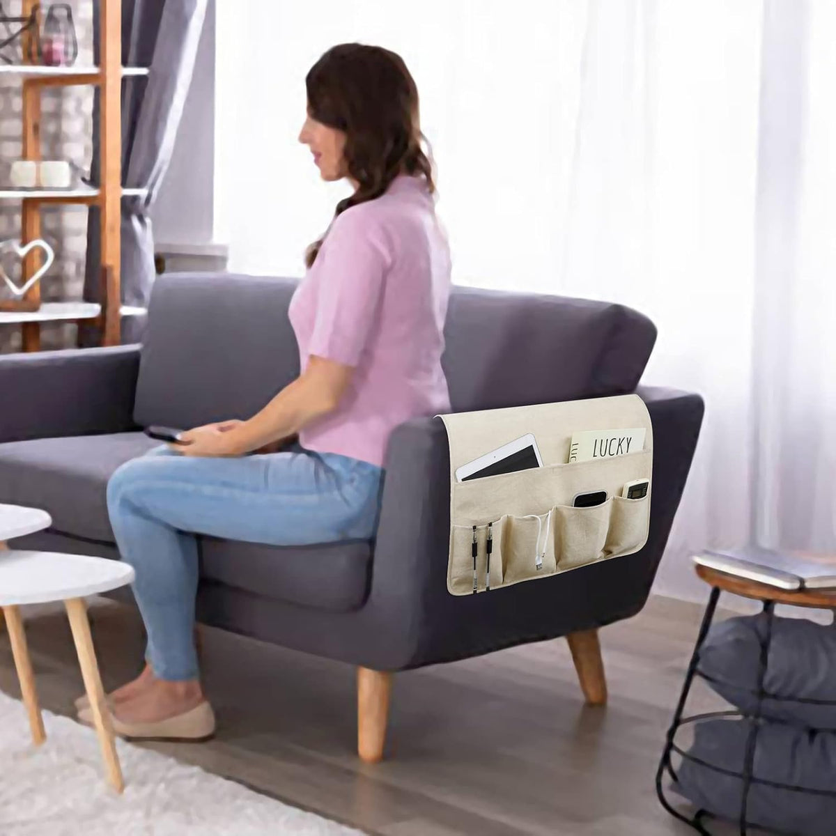 Remote Control Holders for Armchairs, Couch Caddy, Featuring Non-Slip Bases