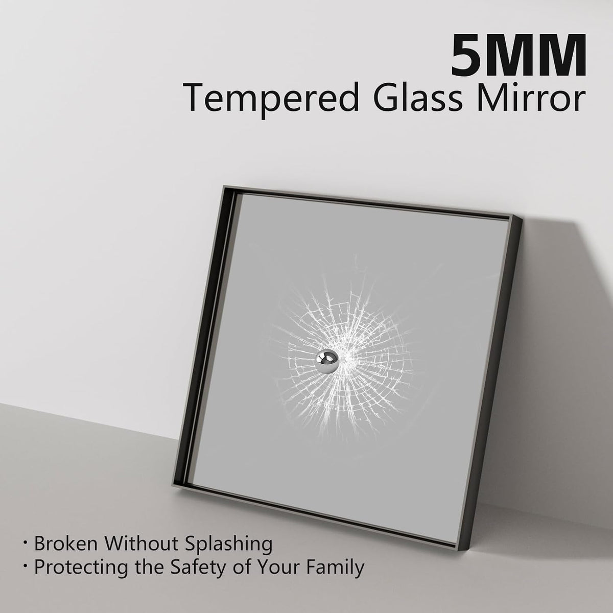 36”x 36” Bathroom Mirrors for Over Sink, Black Vanity Mirrors