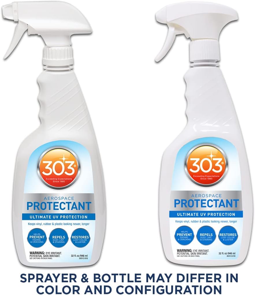 303 Multi-Surface Cleaner - Safely Cleans All Water Safe Surfaces, 1 Gallon (30570) & Protectant - Provides Superior UV Protection, 32oz (30313CSR) Packaging May Vary