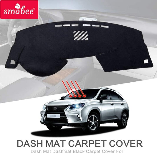 smabee Dash Mat for Lexus RX 350 450H 2010 2011 2012 2013 2014 2015 Dashmat Pad LHD Dashboard Cover Carpet Sun Shade Mats Black