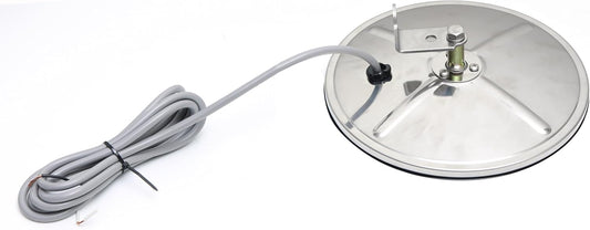 Stainless Steel 8" Convex Blind Spot Mirror with L Bracket,Heated.