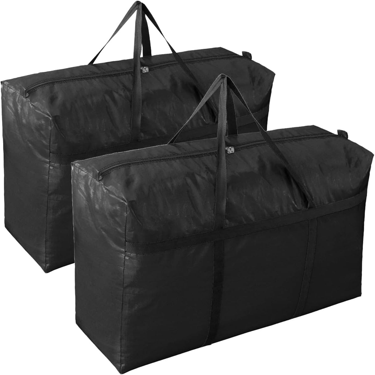 Extra-large Tarp Storage Bag (Red, 45Gal/170L) | Double Zipper, Moisture Resistant and Dustproof, Lightweight Foldable for Moving, Travel, Camping, and Seasonal Organization