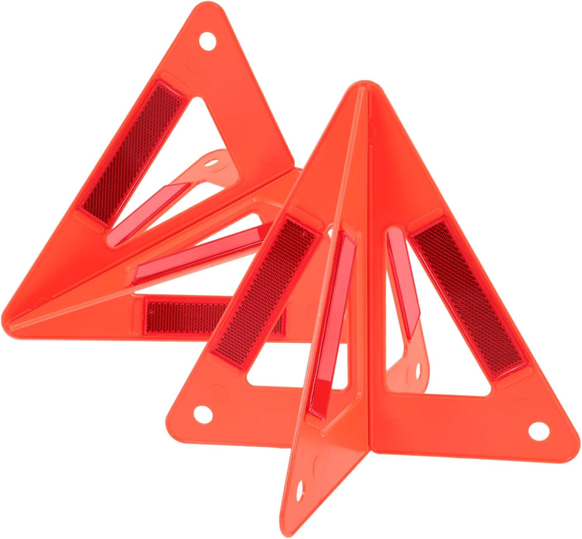 ULTECHNOVO Car Road Triangles 2 Sets Plastic Reflective Warning