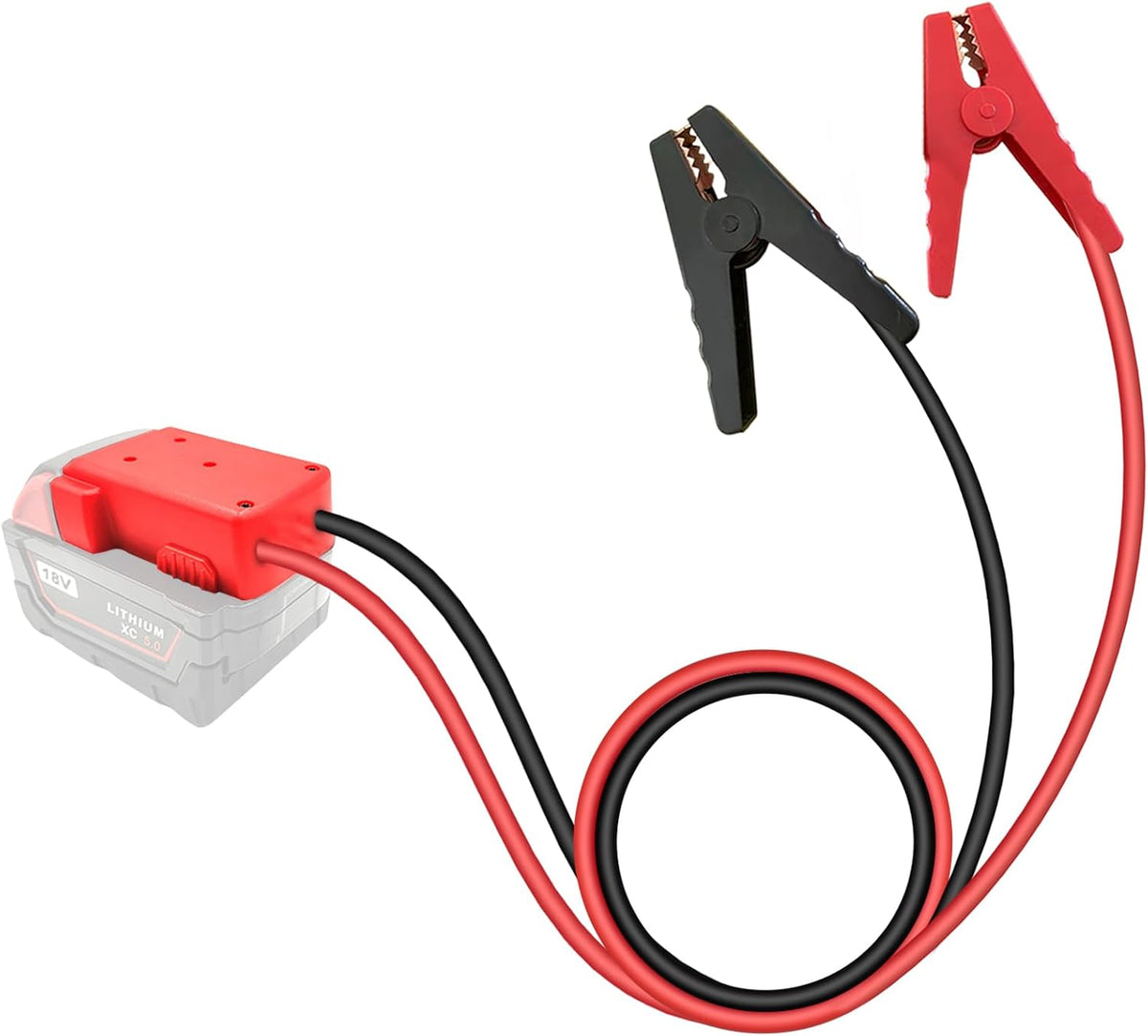Jumper Cable Clamps for Milwaukee Jump Starter (2.0ft Cable(No Case))