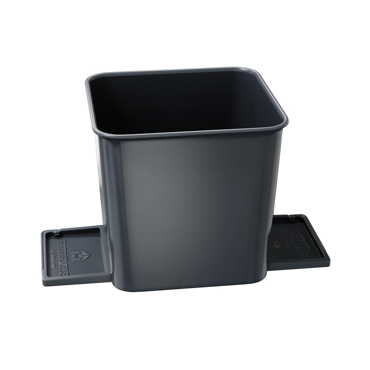 Car Trash Can for Vehicles Leakproof Compact Garbage Bin w/Stability Flap, Anti-Slip Base, Portable Trash Holder for Cars, Trucks, SUVs, Minivans (Gray, Small)