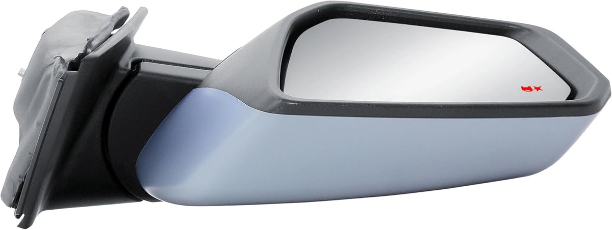 Driver Side Door Mirror Electric and Heated with BLIS (Blind Spot Sensor) and Primer Paintable Back Cover Manual Folding for Chevrolet Equinox GMC Terrain 2018-2024