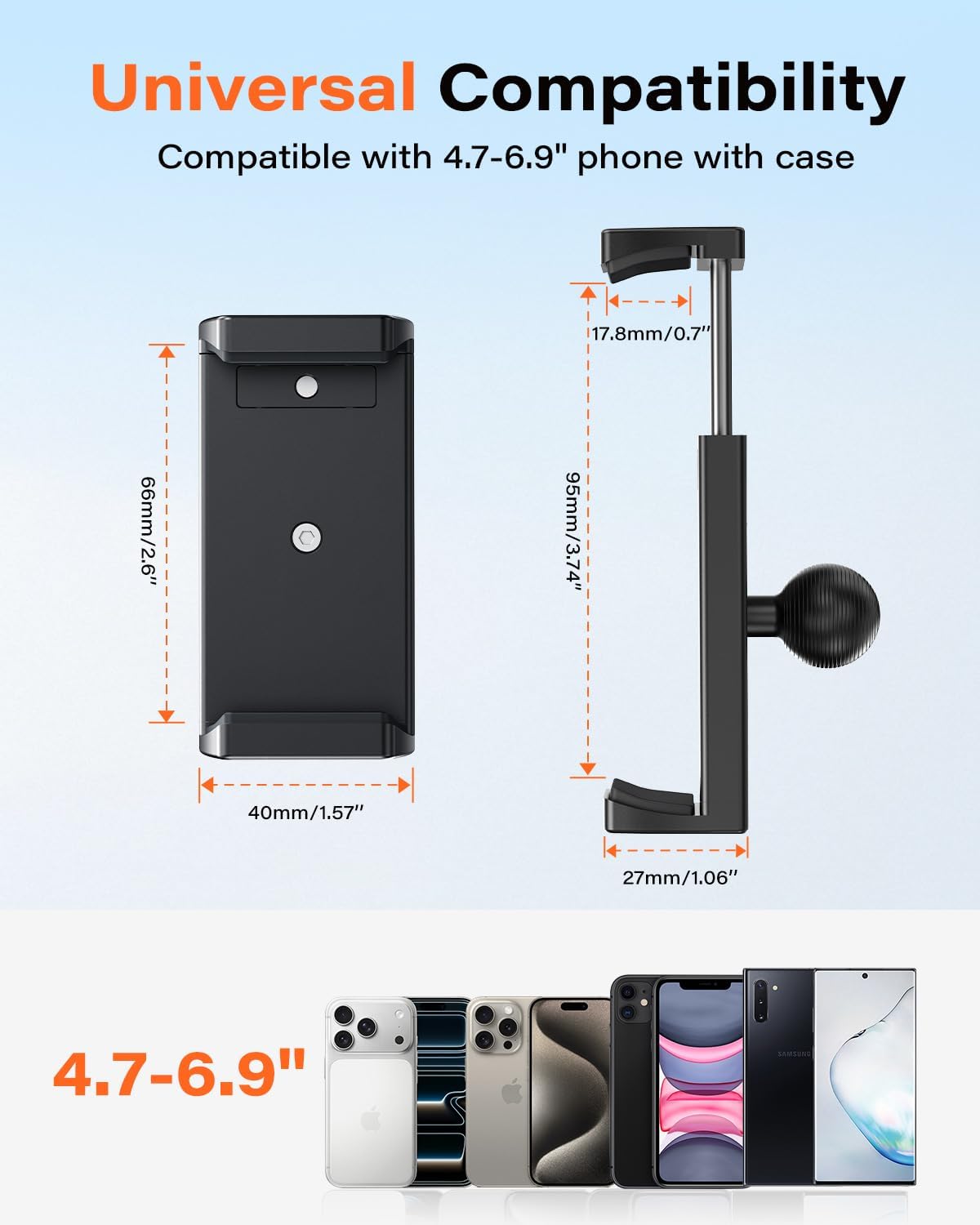 APPS2Car Heavy Duty Aluminum Cup Phone Holder for Car