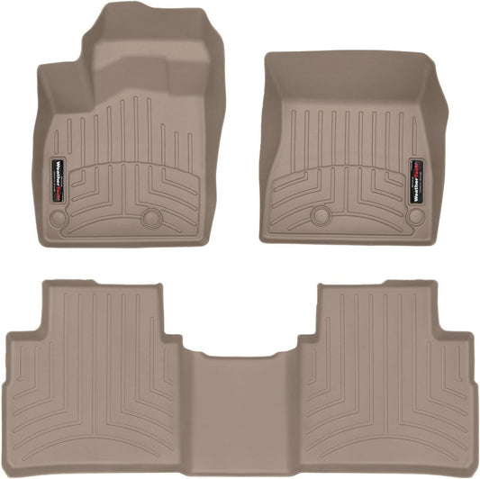 WeatherTech Custom Fit FloorLiners for Nissan Rogue - 1st & 2nd Row (4517701-4516442), Tan