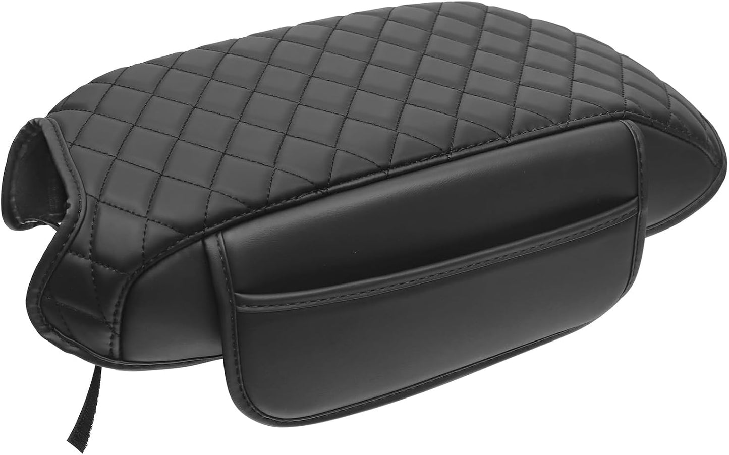 Center Console Armrest Cover Compatible with 2011-2017 Jeep Wrangler JK Accessories Black Leather Arm Rest Lid Protector with Storage Pockets