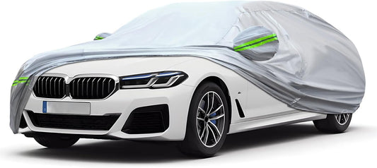 6-layer Full Car Cover Is All-weather Waterproof, Universal In All Seasons, Snow Prevention, Rainproof, Acid Rainproof, Sunscreen, Ultraviolet-proof, Universally Applicable To Sedan (188"-198")