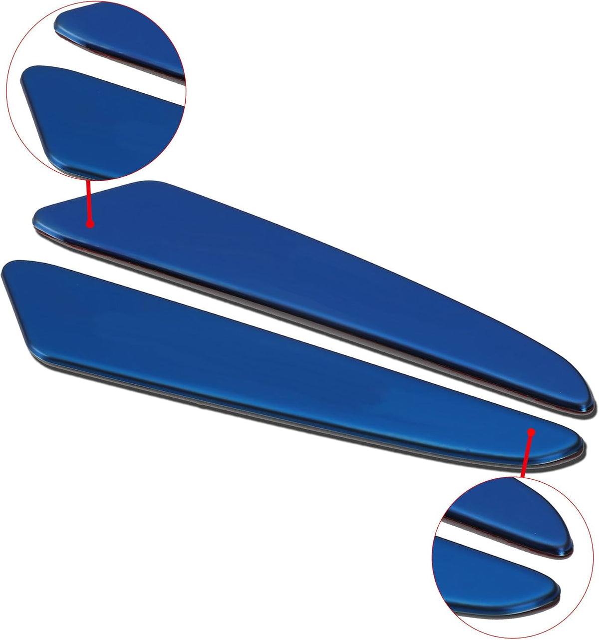 Car Side Door Edge Guards Protector Scratch Guard for Car,Sedans,Truck,SUV(Stainless Steel,4 Pieces) (Glossy Blue)