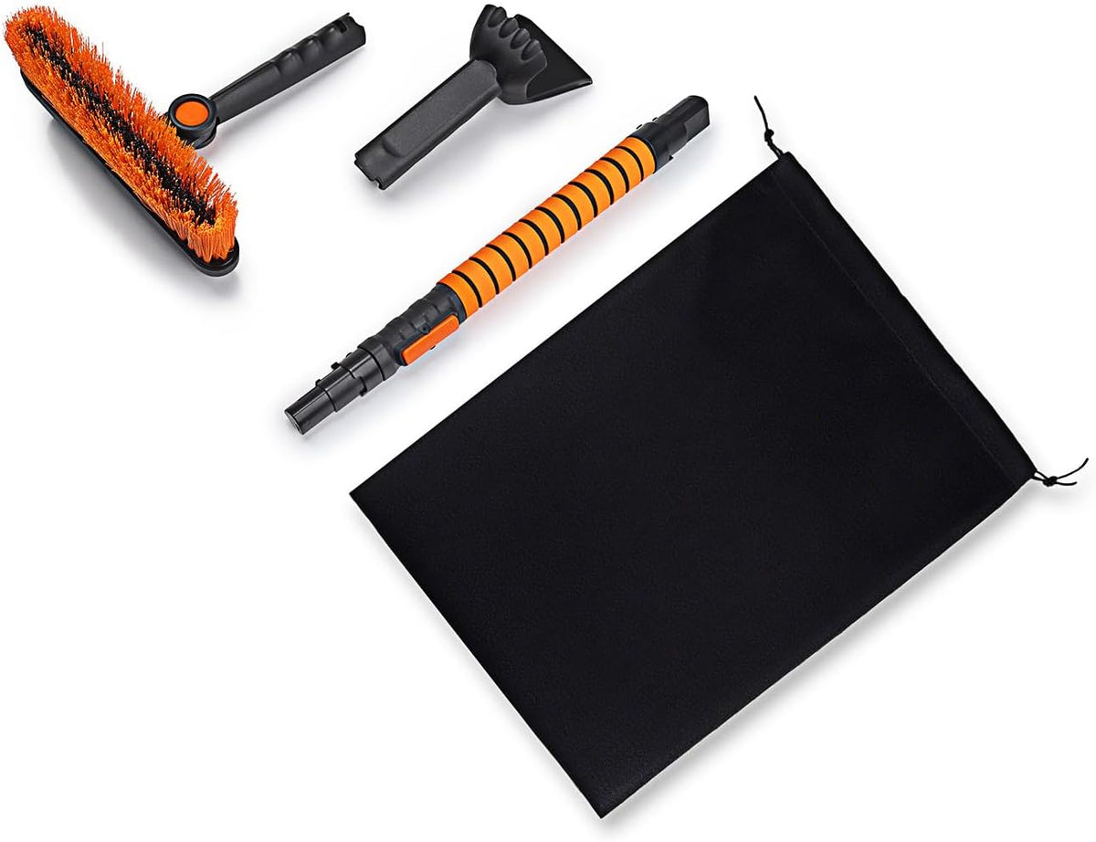 41" Extendable 3-in-1 Car Snow Brush & Ice Scraper