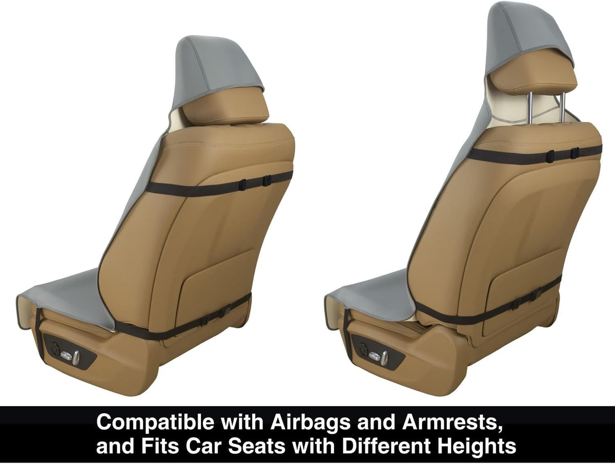 VSHIELD Waterproof Neoprene Car Seat Cover, Sweatproof Non-Slip Seat Protector, Universal Fit for Front Bucket or Rear Bench Seat of Cars, SUVs, Vans, Trucks, Compatible with Airbags and Armrests