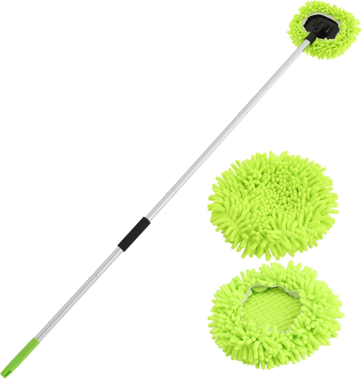 Yocada Car Wash Brush Kit Chenille Microfiber Car Wash Mop Mitt 60"