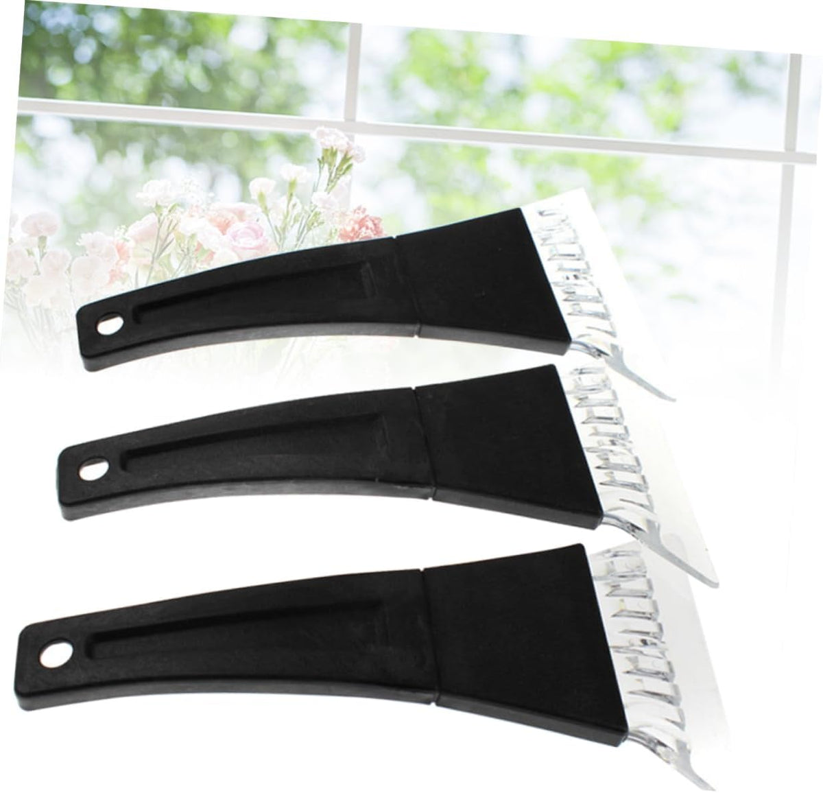 3pcs Ergonomic Car Ice Snow Shovel Slip Texture Windshield Ice Scraper Remover