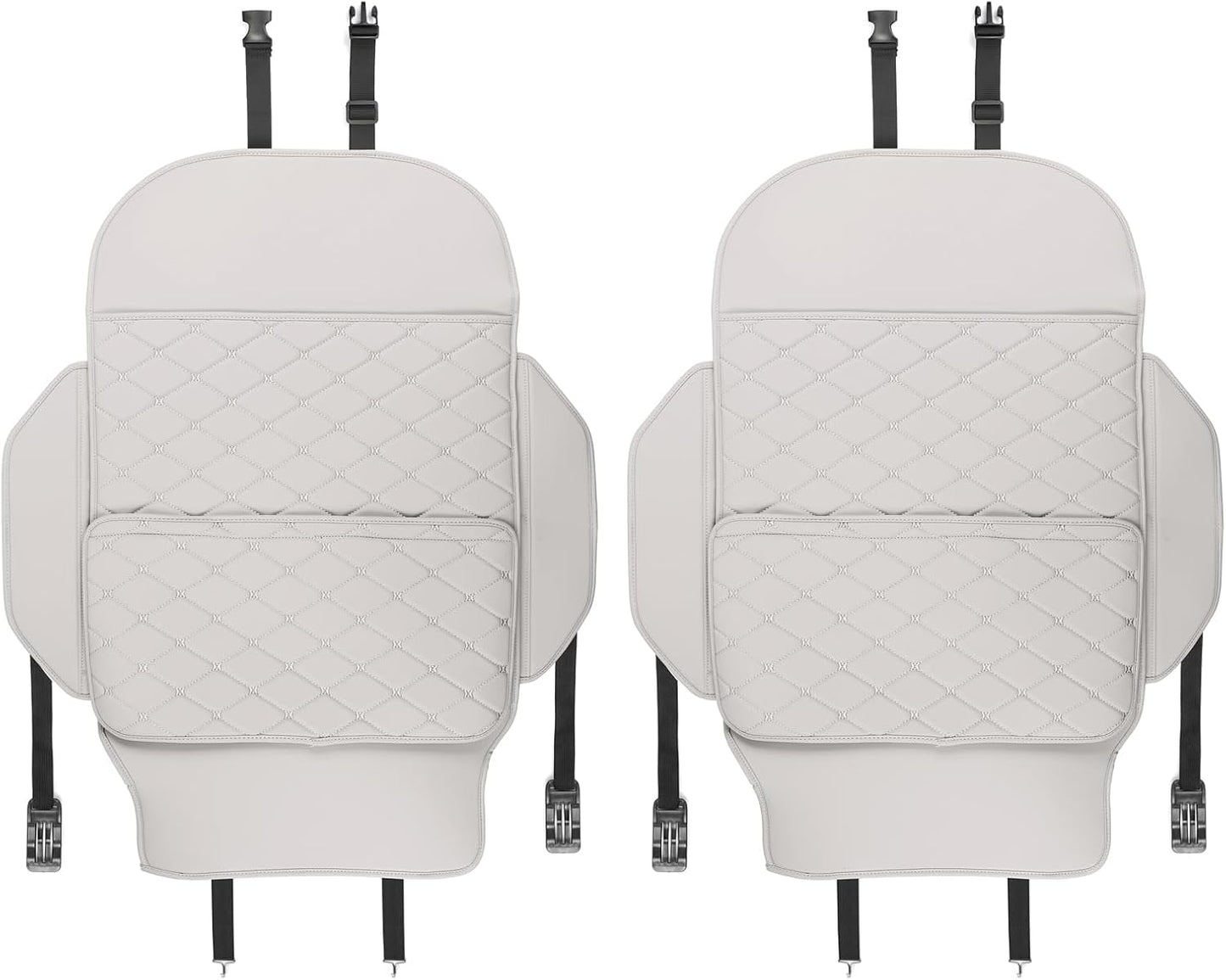TAIKOO Seat Back Protector,Shields Seat Backs From Kicks and Adds Storage | kick mats back seat protector easy to install and clean, well-crafted, sturdy, durable and stylish.2 Pack