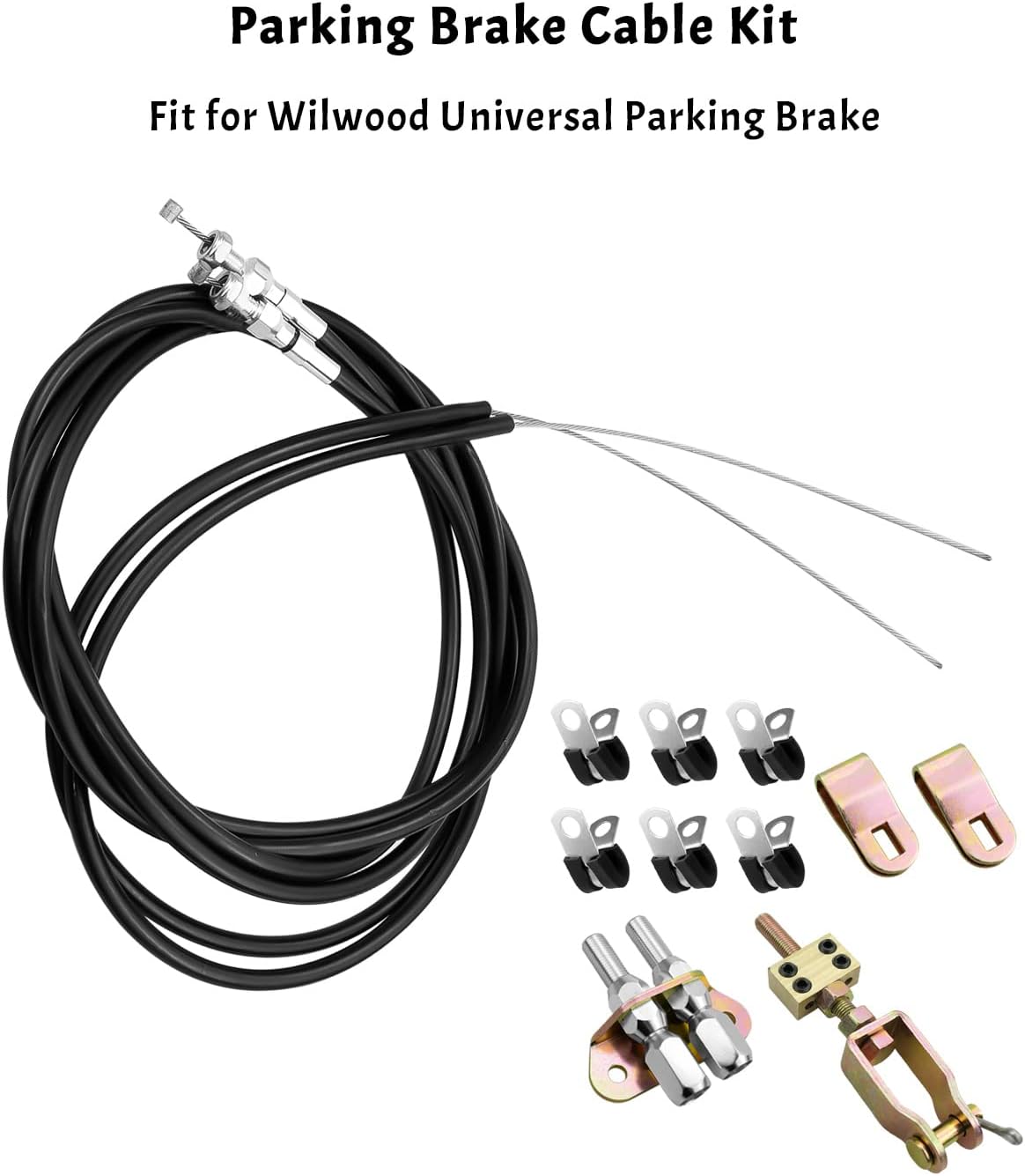 330-9371 Parking Brake Cable Kit Fit for Wilwood 110" Long Cables