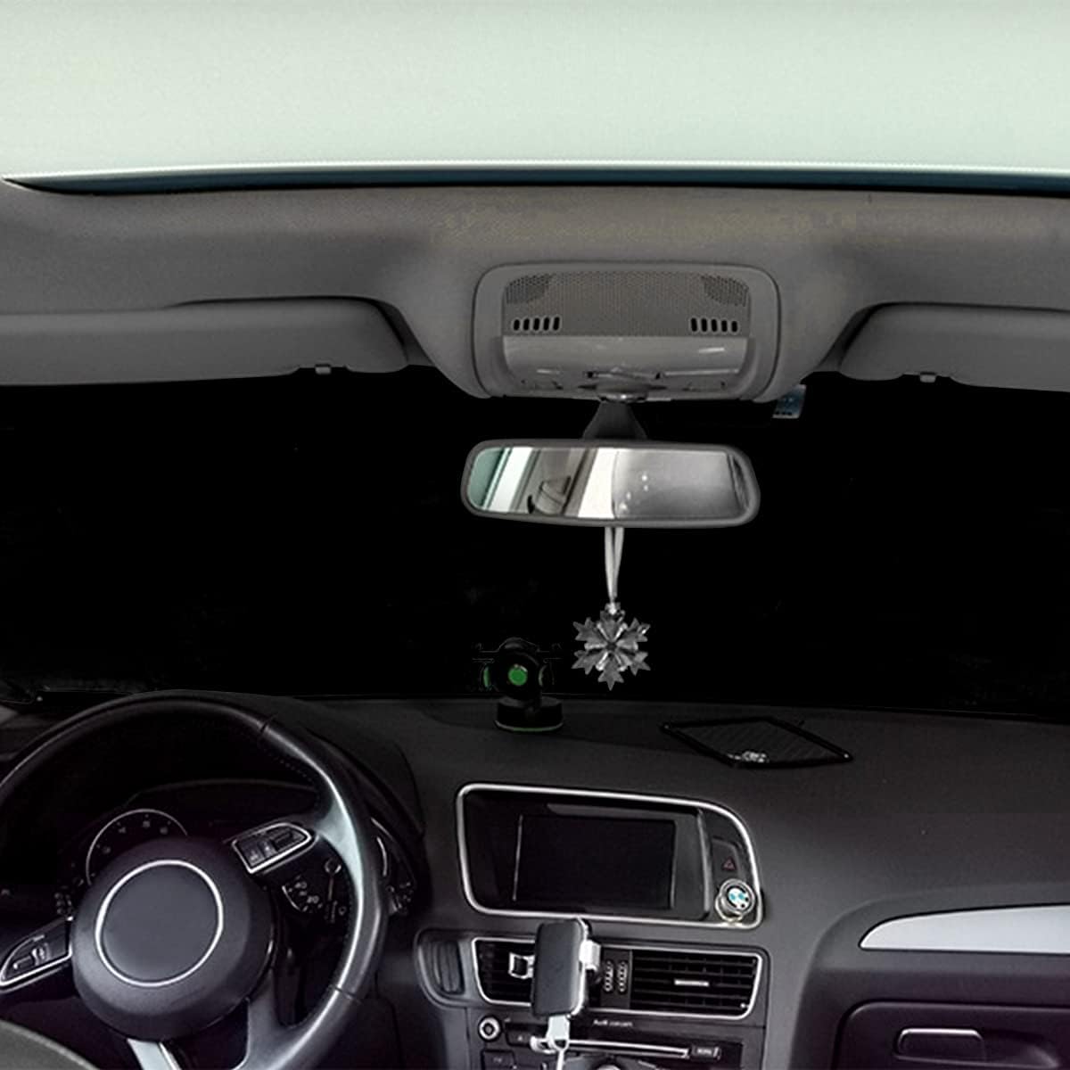 LoyaForba Car Magnetic Windshield Snow Cover for Ice, All Weather Application Windshield Cover, Snow and Wiper Protector for Most Cars, SUVs, Vans, Winter Car Front Window Accessories