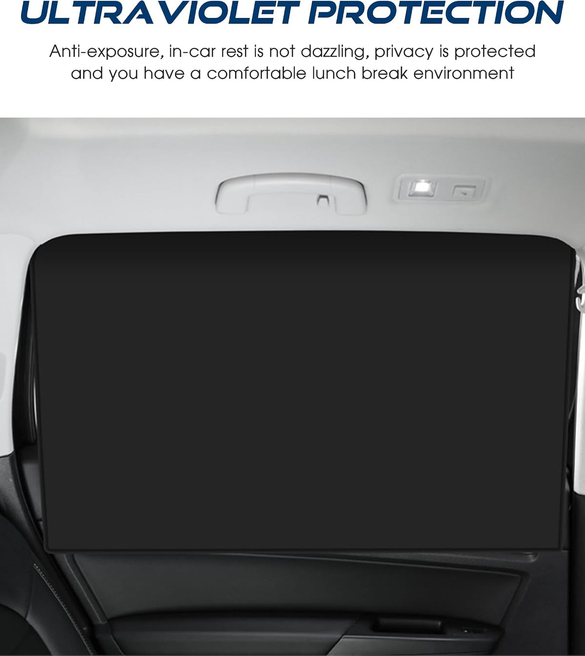 Car Sun Shade,Car Accessories Universal Magnetic Side Window Sun Shade,Black Out Window Cover,Protects Privacy,Reflects Sunlight,Automotive Windows Sunshades (Black, Front+Rear)
