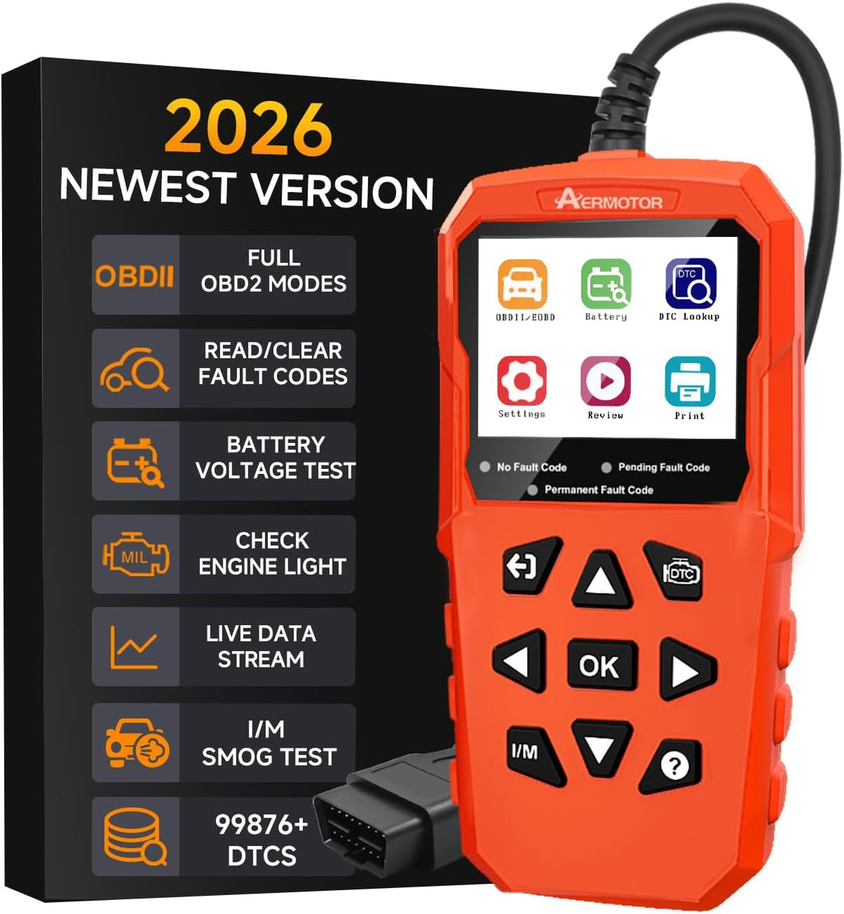 OBD2 Scanner,V880 Car Scanner Diagnostic Tool, Check Engine Code Reader