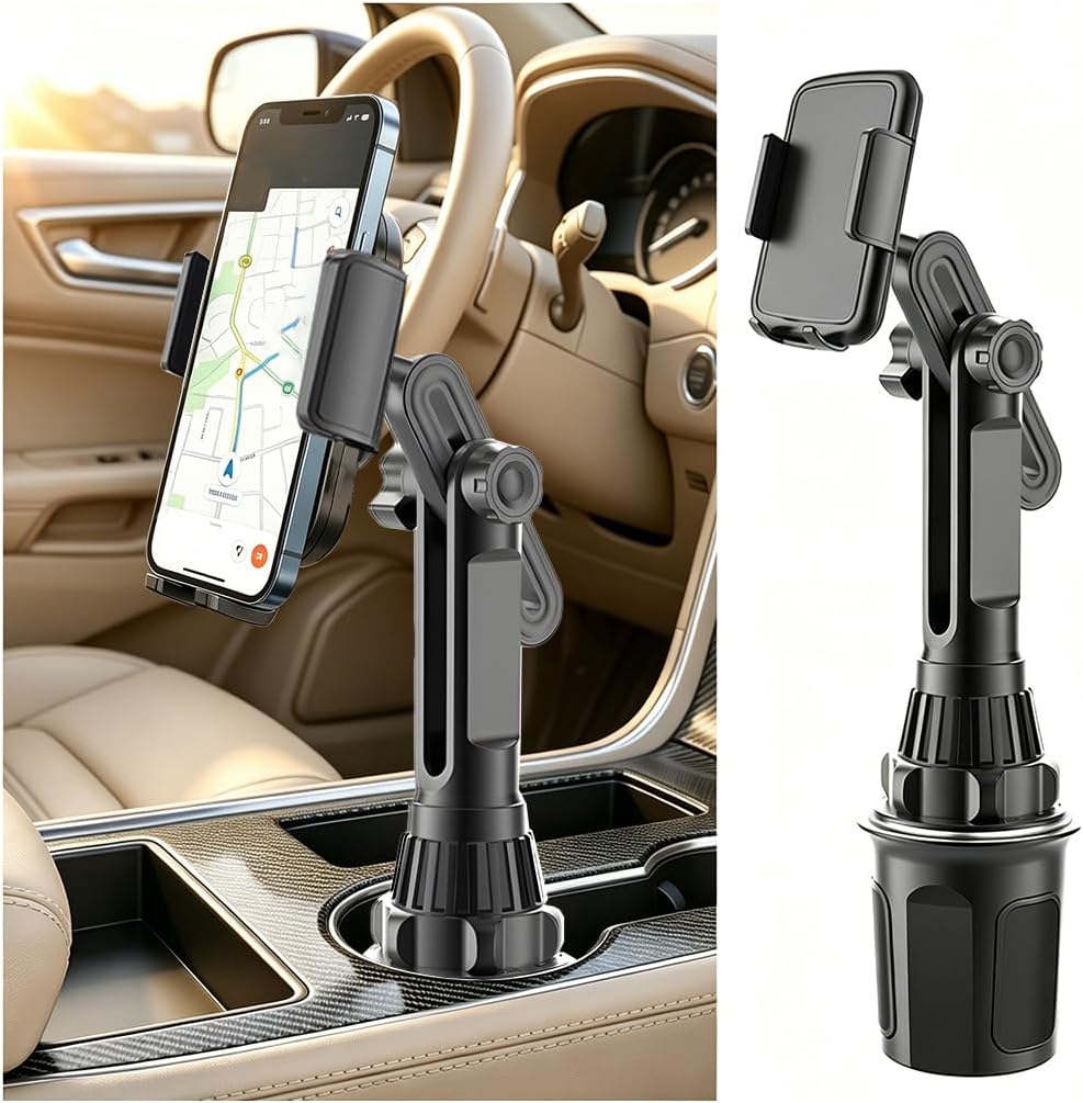 360 Degree Adjustable Car Cup Phone Holder